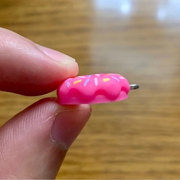 Pink Donut Charm Pendant - Picture 5 of 7